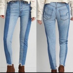 AMERICAN EAGLE Vintage High rise denim jeans women’s size 12 regular Buttonfly